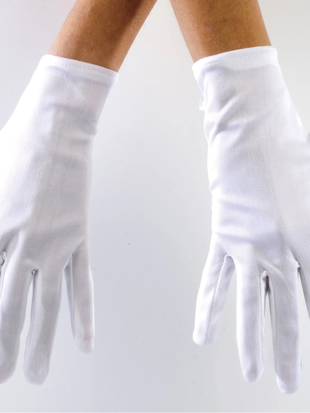 Women’s White Stretch Gloves - Classic Everyday Accessory